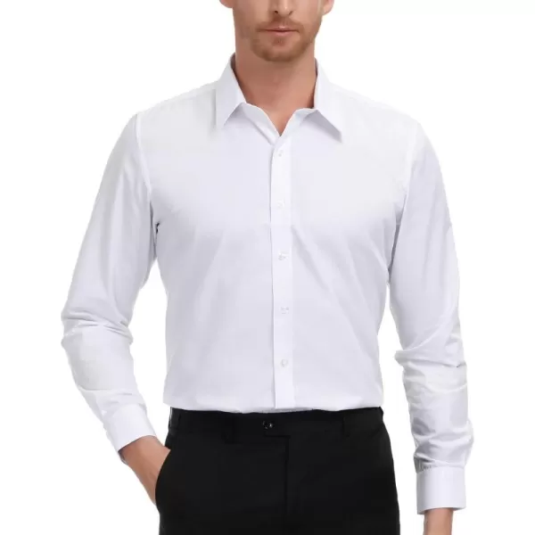 Paul Jones Men's Business Casual Long Sleeves Dress Shirts