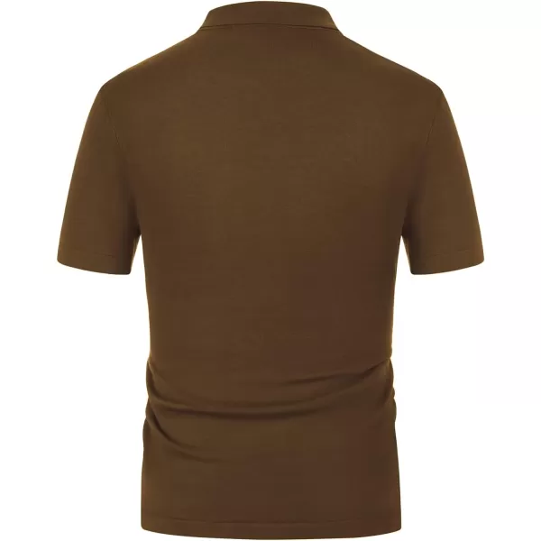 PJ PAUL JONES Men's Contrast 70s Vintage Polo Shirts Short Sleeve Knitwear