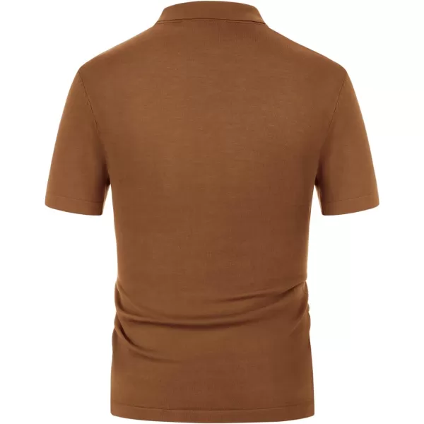 PJ PAUL JONES Men's Contrast 70s Vintage Polo Shirts Short Sleeve Knitwear