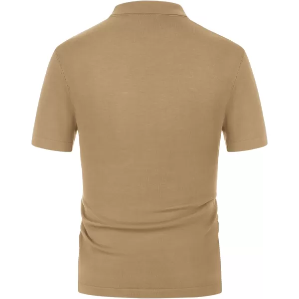 PJ PAUL JONES Men's Contrast 70s Vintage Polo Shirts Short Sleeve Knitwear