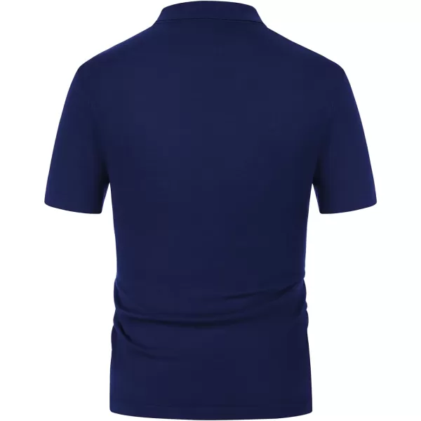PJ PAUL JONES Men's Contrast 70s Vintage Polo Shirts Short Sleeve Knitwear