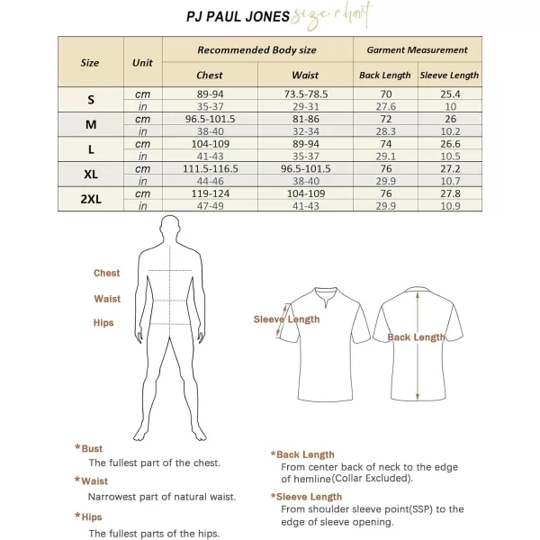PJ PAUL JONES Mens Knit Polo Shirts Short Sleeve Vintage Button Down Shirt Casual Beah Tops