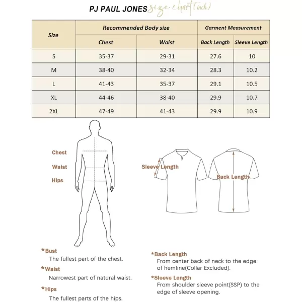 PJ PAUL JONES Mens Stripe Polo Shirt Vintage Lapel Collar Knit Shirt Casual Short Sleeve Button Down Shirt