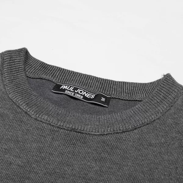 PJ Paul Jones Mens Striped Pullover Sweater Crewneck Contrast Fine Knitted Sweaters