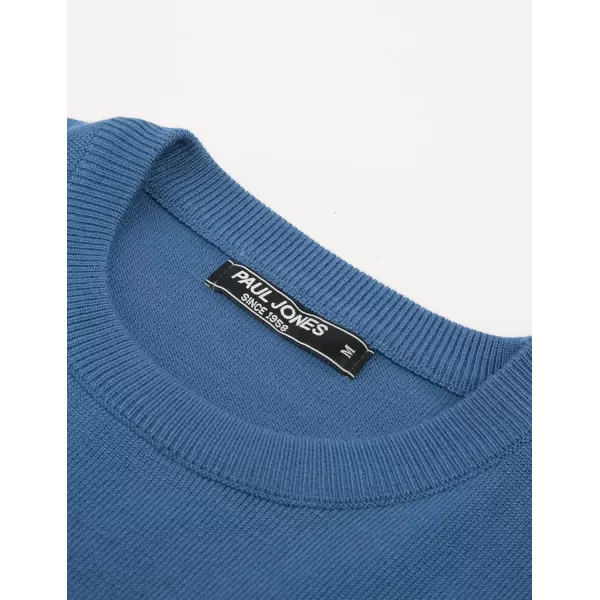 PJ Paul Jones Mens Striped Pullover Sweater Crewneck Contrast Fine Knitted Sweaters