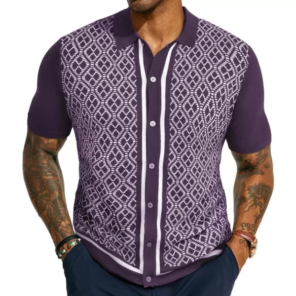 PJ PAUL JONES Men's Polo Shirts 70s Vintage Shirts Contrast Knitted Polo Shirts