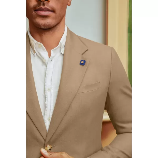 PJ PAUL JONES Men's Sport Coats and Blazers Linen Cotton Blazer Regular Fit 2 Buttons Suit Jacket