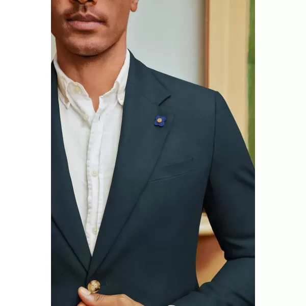 PJ PAUL JONES Men's Sport Coats and Blazers Linen Cotton Blazer Regular Fit 2 Buttons Suit Jacket