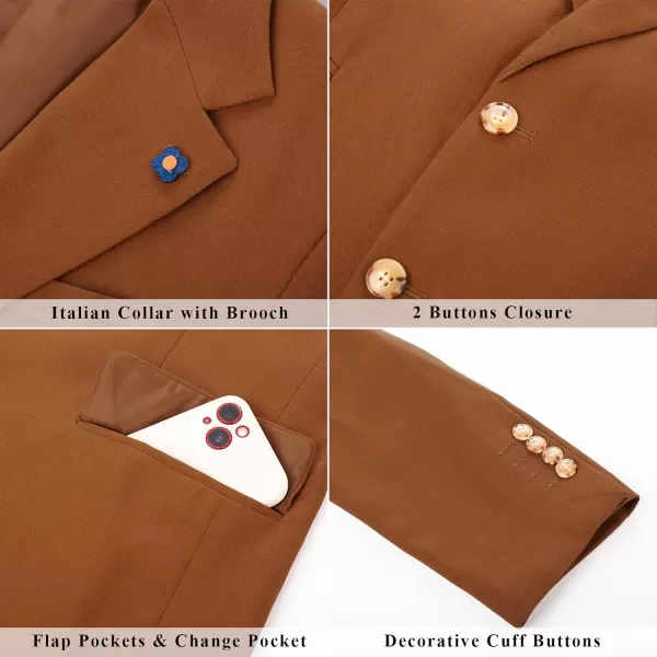 PJ PAUL JONES Men's Sport Coats and Blazers Linen Cotton Blazer Regular Fit 2 Buttons Suit Jacket