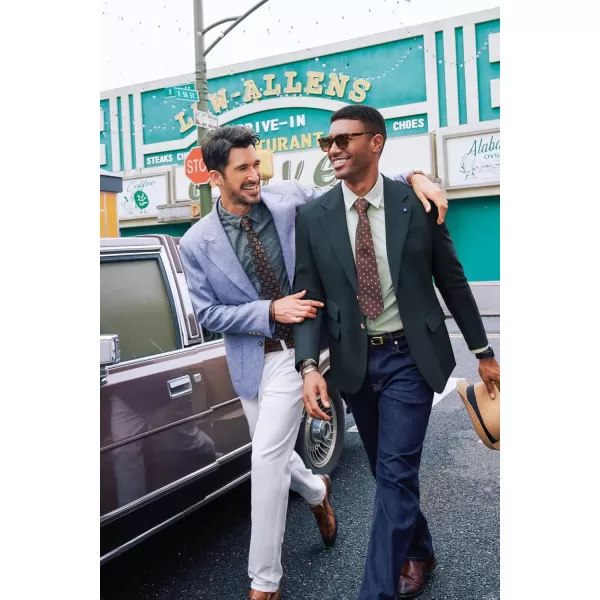 PJ PAUL JONES Men's Sport Coats and Blazers Linen Cotton Blazer Regular Fit 2 Buttons Suit Jacket
