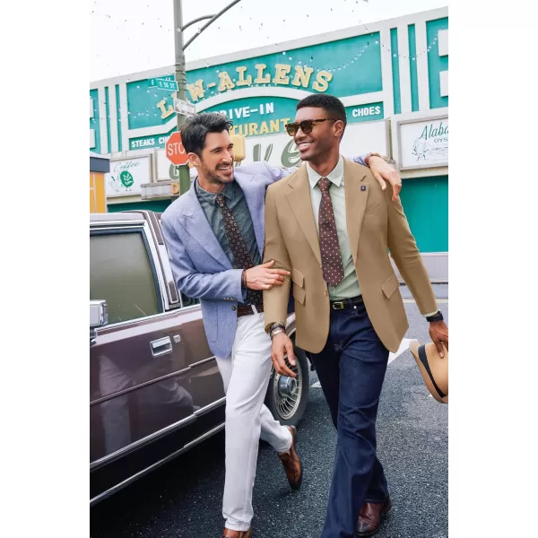 PJ PAUL JONES Men's Sport Coats and Blazers Linen Cotton Blazer Regular Fit 2 Buttons Suit Jacket