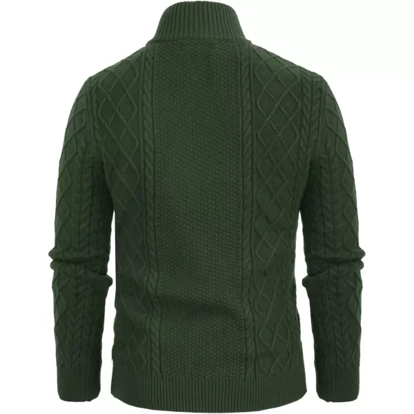 PJ Paul Jones Men's Casual Quarter-Zip Sweaters Cable Knit Thermal Pullover