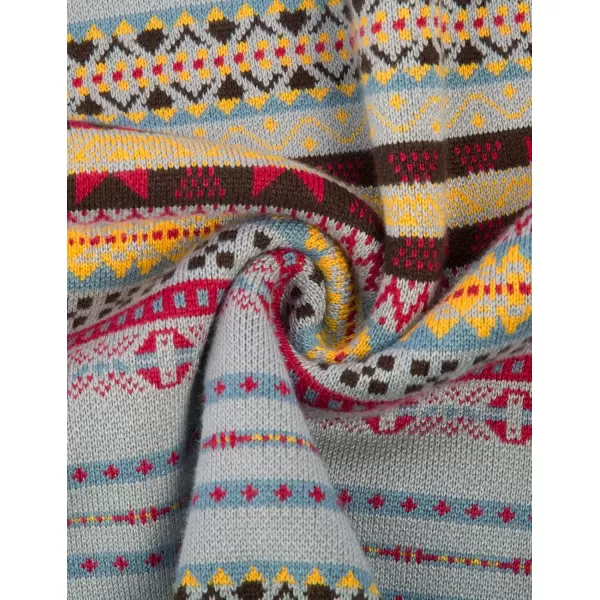 PJ Paul Jones Men's V-Neck Fair Isle Sweater Vest Vintage Contrast Sweater Vest