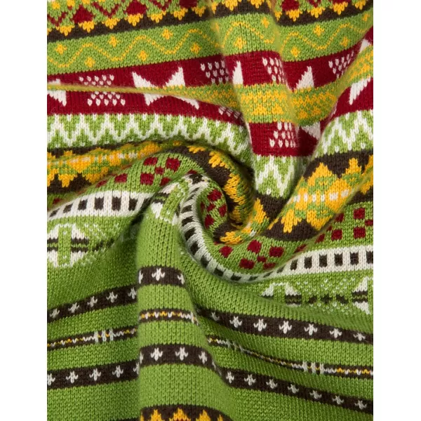 PJ Paul Jones Men's V-Neck Fair Isle Sweater Vest Vintage Contrast Sweater Vest