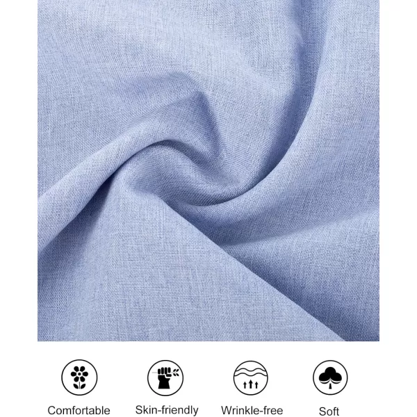 PJ PAUL JONES Men's Button up Shirt Long Sleeve Casual Shirt Wrinkle Free Dress Beach Shirt with Pockets