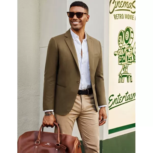 PJ PAUL JONES Mens Casual Blazer Wool Blend Sport Coat One Button Business Suit Jackets