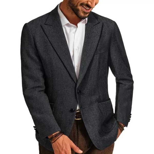 PJ PAUL JONES Mens British Wool Blend Blazer Two Button Vintage Tweed Sport Jacket