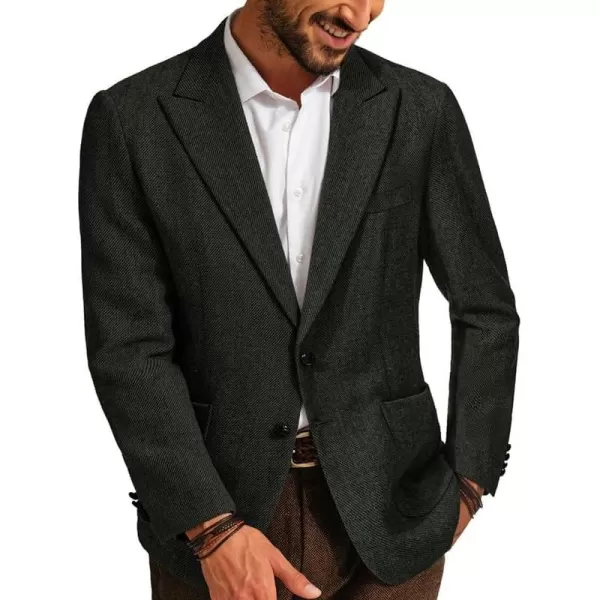PJ PAUL JONES Mens British Wool Blend Blazer Two Button Vintage Tweed Sport Jacket