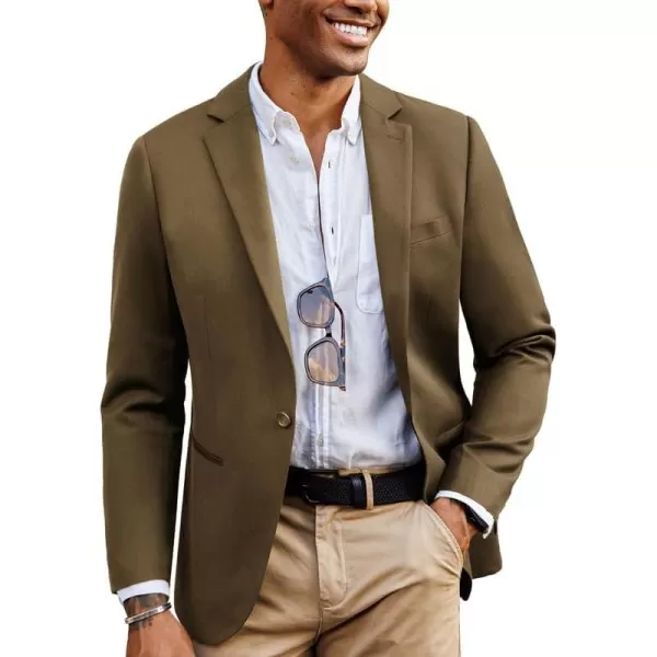 PJ PAUL JONES Mens Casual Blazer Wool Blend Sport Coat One Button Business Suit Jackets