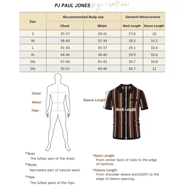 Men’s Short Sleeve Knit Shirt Vintage Stripe Lapel Collar Polo Shirt