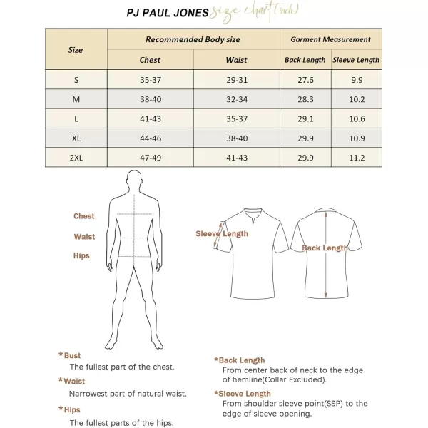 PJ PAUL JONES Men's T-Shirts Casual Knit Short Sleeve Crewneck Honeycomb Waffle Solid Knitted Pullover Tees