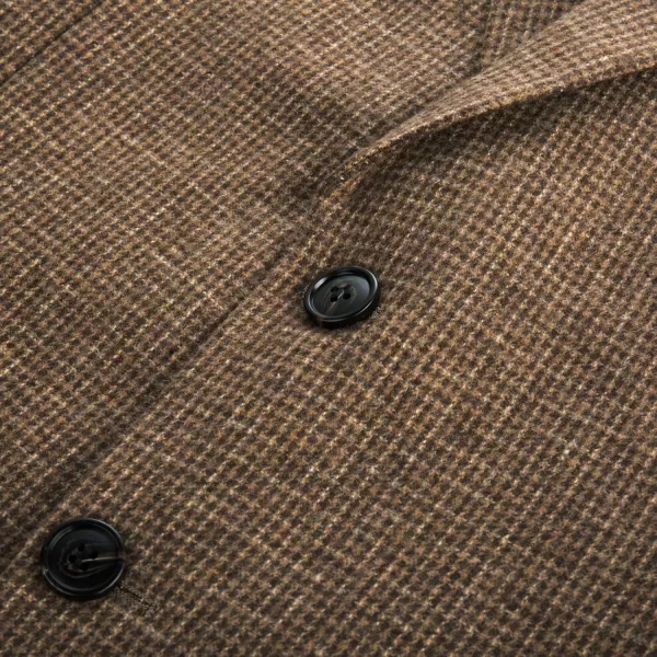 Herringbone Tweed Blazer British Wool Blend Sport Coat Jacket