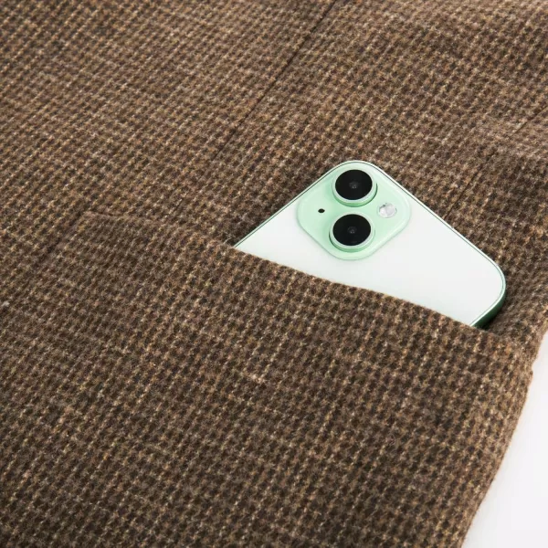 Herringbone Tweed Blazer British Wool Blend Sport Coat Jacket