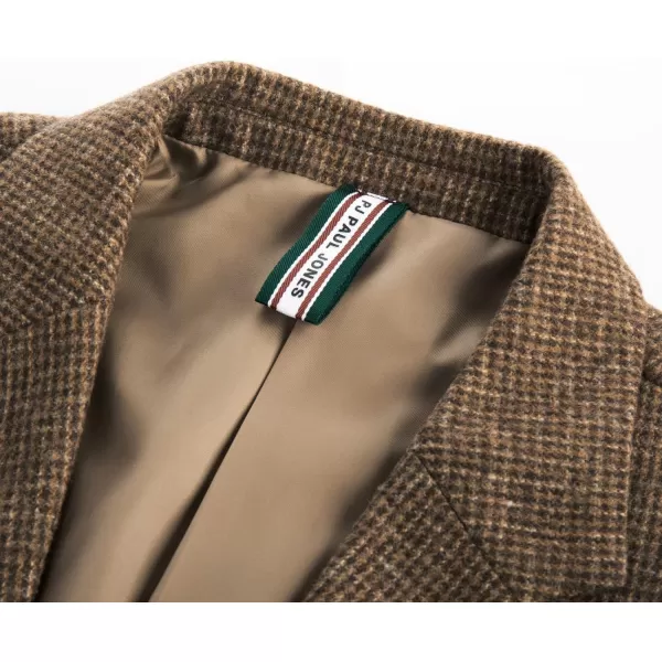 Herringbone Tweed Blazer British Wool Blend Sport Coat Jacket