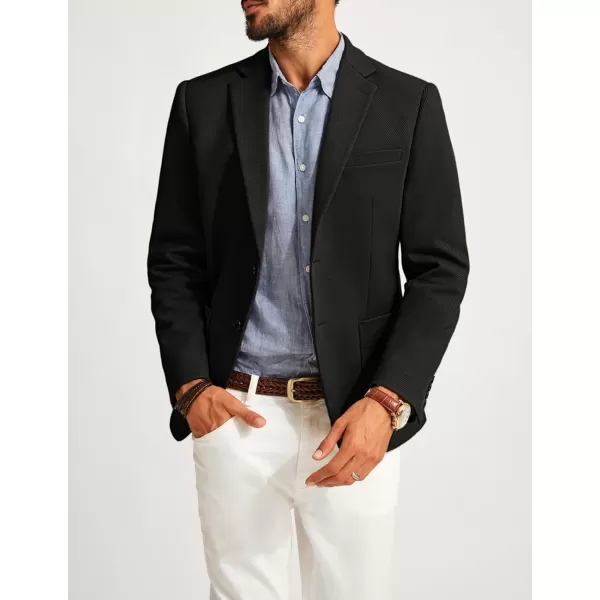 Mens Casual Sport Coats Two Button Suit Jacket with Pockets Lightweight Sport Coat Blazer