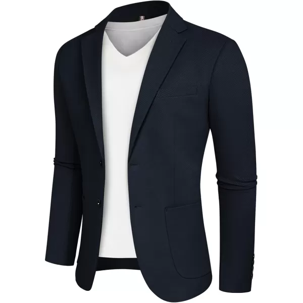 Mens Casual Sport Coats Two Button Suit Jacket with Pockets Lightweight Sport Coat Blazer
