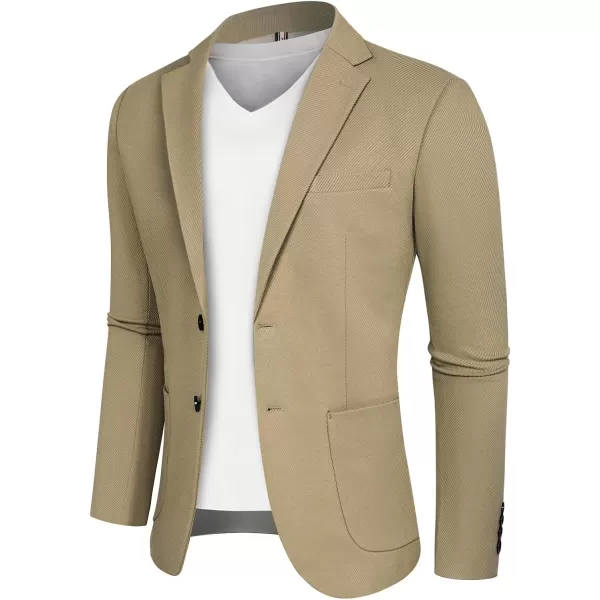 Mens Casual Sport Coats Two Button Suit Jacket with Pockets Lightweight Sport Coat Blazer