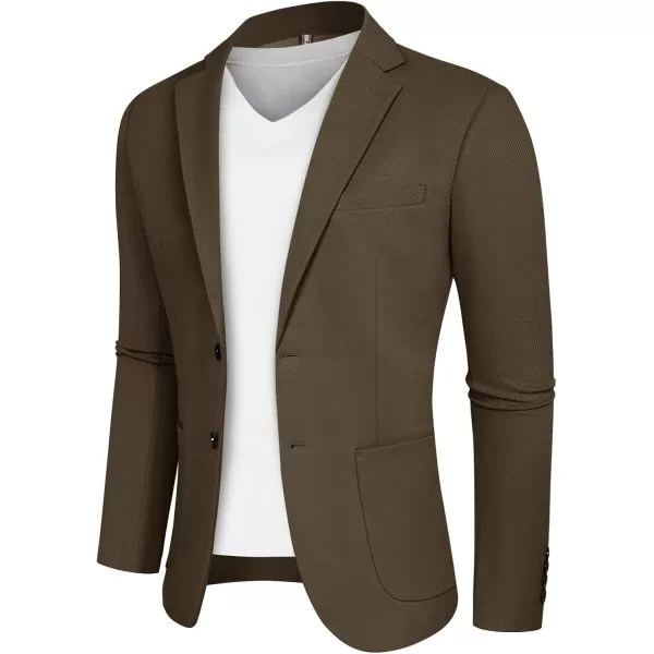 Mens Casual Sport Coats Two Button Suit Jacket with Pockets Lightweight Sport Coat Blazer