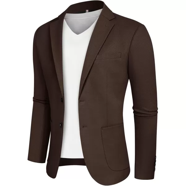 Mens Casual Sport Coats Two Button Suit Jacket with Pockets Lightweight Sport Coat Blazer