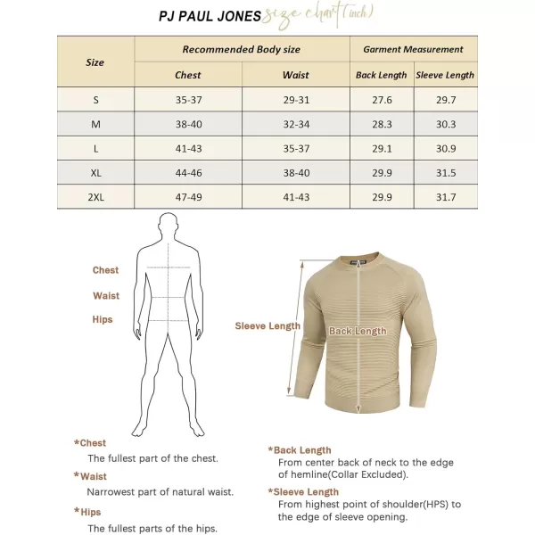 PJ PAUL JONES Men's Crewneck Pullover Sweater Textured Knitted Sweaters Long Sleeve Knitted Jumper