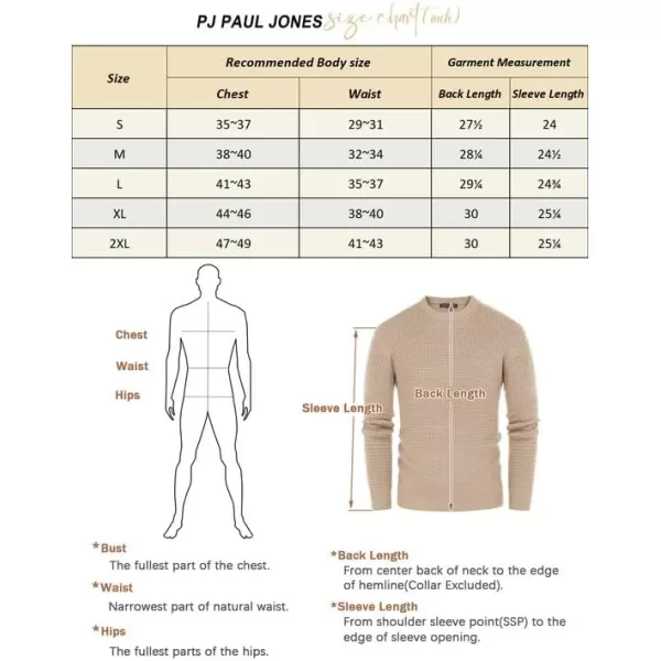 PJ PAUL JONES Mens Crewneck Pullover Sweater Waffle Textured Long Sleeve Knitted Sweaters