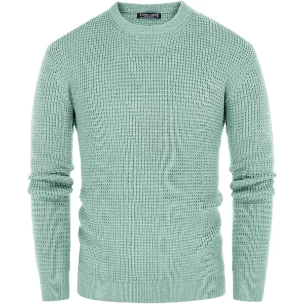 PJ PAUL JONES Mens Crewneck Pullover Sweater Waffle Textured Long Sleeve Knitted Sweaters