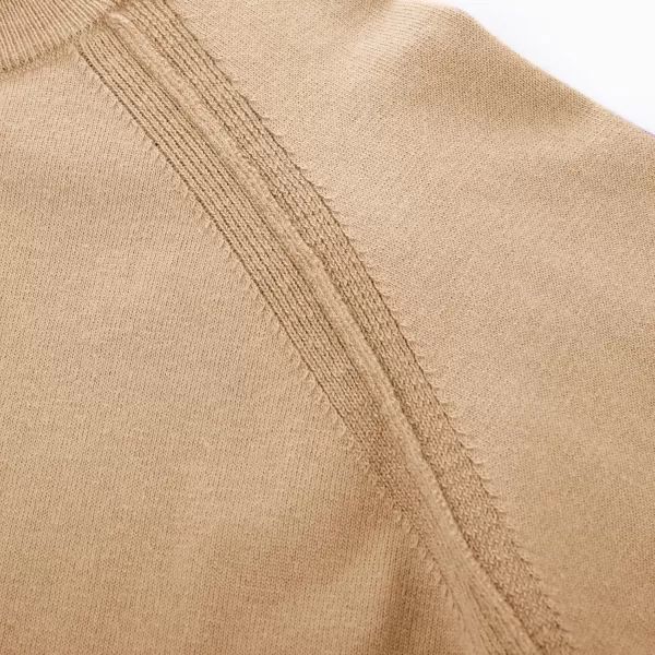 PJ PAUL JONES Sweaters for Men Mockneck Knit Jumper Sweater with Raglan Sleeve