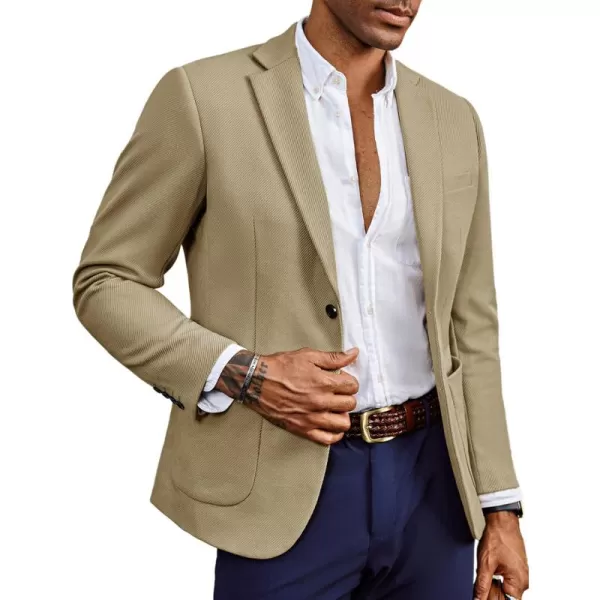 Mens Casual Sport Coats Two Button Suit Jacket with Pockets Lightweight Sport Coat Blazer
