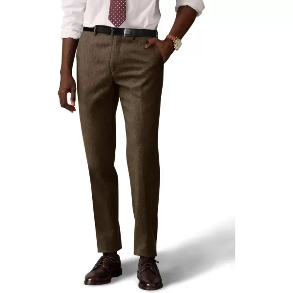 PJ PAUL JONES Men Trousers Vintage Tweed Pants Herringbone Pleated Pant