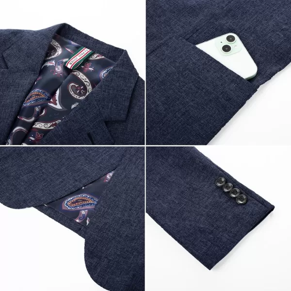 PJ PAUL JONES Mens Casual Sport Coats Two Buttons Lightweight Business Sport Blazer