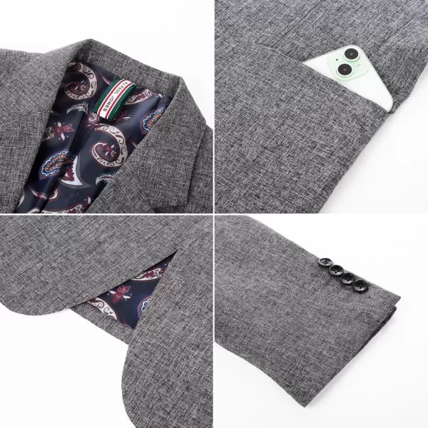 PJ PAUL JONES Mens Casual Sport Coats Two Buttons Lightweight Business Sport Blazer