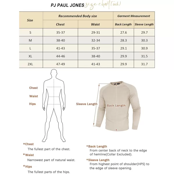PJ PAUL JONES Men's Crewneck Pullover Sweater Waffle Knitted Long Sleeve Sweaters