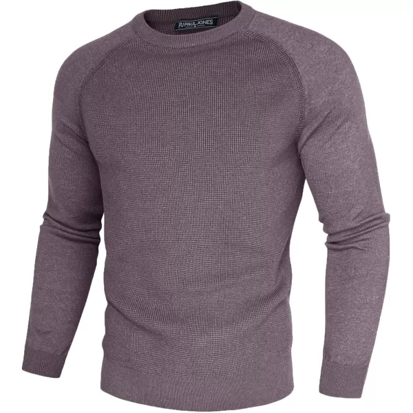 PJ PAUL JONES Men's Crewneck Pullover Sweater Waffle Knitted Long Sleeve Sweaters