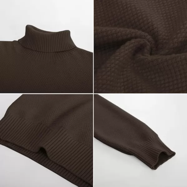 PJ PAUL JONES Men's Slim Fit Turtleneck Sweater Casual Knitted Pullover Sweaters