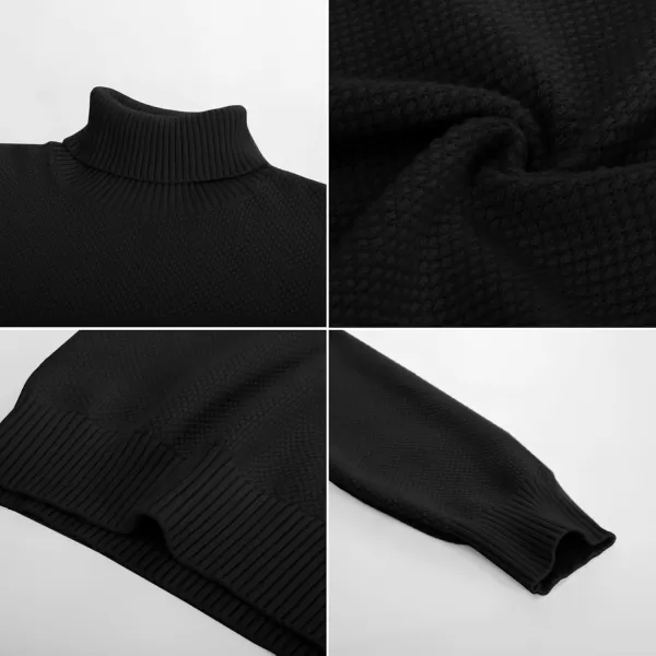 PJ PAUL JONES Men's Slim Fit Turtleneck Sweater Casual Knitted Pullover Sweaters