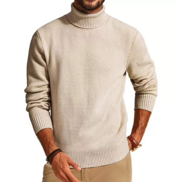 PJ PAUL JONES Men's Slim Fit Turtleneck Sweater Casual Knitted Pullover Sweaters