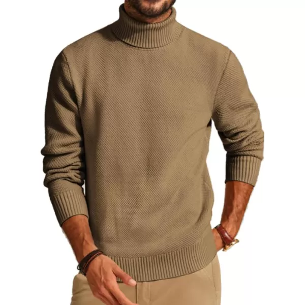 PJ PAUL JONES Men's Slim Fit Turtleneck Sweater Casual Knitted Pullover Sweaters