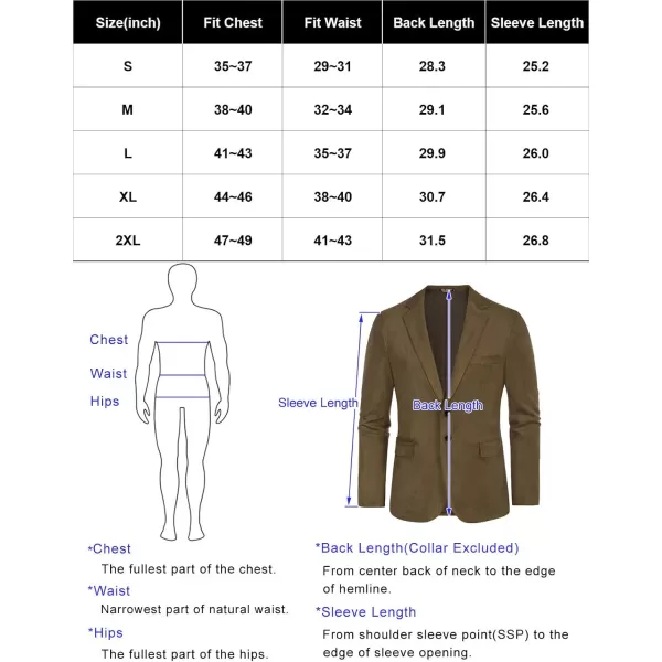 PJ PAUL JONES Mens Blazer Jacket Faux Leather Suit Jacket Casual 2 Buttons Suede Sport Blazer Coat with Pockets