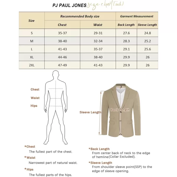 PJ PAUL JONES Mens Blazer Vintage Corduroy Waffle Texture Sport Coats Classic Two Buttons Blazer Suit Jackets