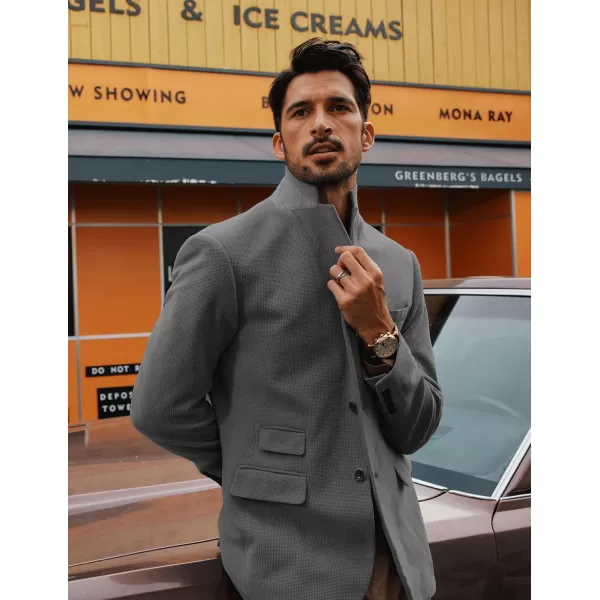 PJ PAUL JONES Mens Blazer Vintage Corduroy Waffle Texture Sport Coats Classic Two Buttons Blazer Suit Jackets